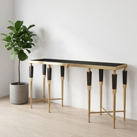 Console moderne au design épuré, style console moderne en marbre pour couloir, entrée, salon, hôtel (Dernier article en promotion)