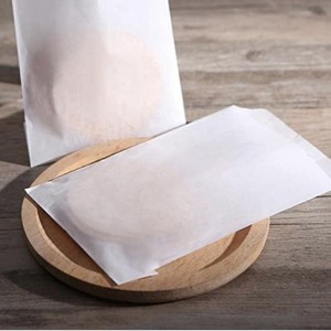 Bolsas <span class=keywords><strong>de</strong></span> Papel Resistentes a la Grasa, Blancas, Adhesivas, Ecológicas y Saludables para Envasado <span class=keywords><strong>de</strong></span> Alimentos, con Boca Abierta, Personalizadas al por Mayor - Product Image 3