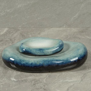 Fournisseur de restaurant Yayu assiettes à dîner en forme de pierre de style japonais spécial à 1320 degrés plat de service en porcelaine - Product Image 2