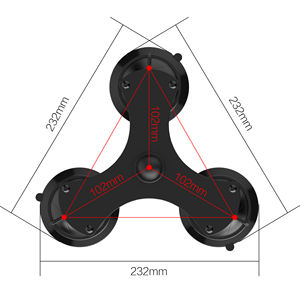Soporte de Coche de Alta Resistencia con Triple Ventosa de 360° para GoPro Hero 13, Insta360 X6/X5, DJI <span class=keywords><strong>Osmo</strong></span> <span class=keywords><strong>6</strong></span> 5, Soporte para Parabrisas de Cámara de Acción - Product Image 5
