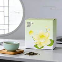 Thé biologique mélangé pour la santé, thé vert au jasmin, sachets de thé longue infusion, richement parfumé