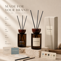 Diffuseur de roseaux en bois d'agar pur 200 ml personnalisé avec bouchon en bois, parfum d'intérieur à marque privée, commandes de senteurs mixtes en gros OEM ODM