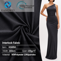 Ultra-Premium Eleganter Anlass-Interlock-Stoff aus Polyester-Spandex mit Glatter Haptik für Vestidos De Noche Abendkleider-Stoff