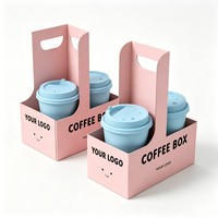 Bier Getränke Rotwein Kaffee Milch Tee 2/4/6/8 Verpackungsbehälter Recycelbare Großhandels-Lebensmittelqualität Anpassbare Papierbox