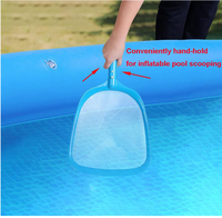 Langlebiger Kunststoff-Tiefenblattrechen und Pool-Skimmer-Netz: Verbessertes Reinigungszubehör für Schwimmbäder
