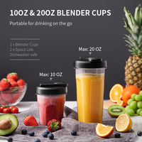 Mixeur personnel compact Nutri-Blender Plus pour boissons glacées et smoothies