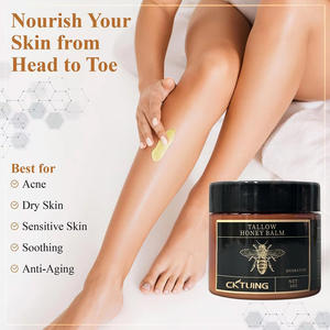 Crème hydratante personnalisée pour peaux sensibles, beurre corporel, suif de bœuf nourri à l'herbe, baume au miel, glycérine, collagène, tous types de peau - Product Image 3