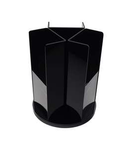 משרד שחור דף הבית סיבוב pmma plexiglass תפריט אקרילי פלייר מגזין לעמוד אקריליק 3 צדדים בעל עלון - Product Image 5