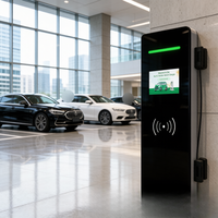 Nueva Estación de Carga para Vehículos Eléctricos Comerciales, 7/11/22kW Tipo 2 OCPP 1.6J, Montada en Pared, Solución de Estacionamiento para el Lugar de Trabajo, Jinghu TA-AC-AL-B