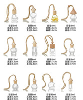 Bouteille diffuseur de parfum suspendue pour voiture 8ml 10ml, mini flacon vide en verre pour désodorisant, 100 pièces avec bouchon à vis et marquage à chaud