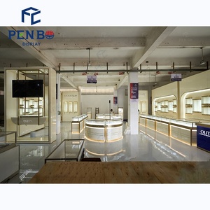 Cao cấp thiết kế đơn giản tùy chỉnh đồ trang sức hiển thị tủ Showcase kính hiện đại trang sức hiển thị bảng cho cửa hàng đồ trang sức - Product Image 3