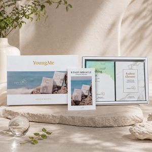 มาส์กหน้าบำรุงผิวหน้าสูตรฟื้นฟูผิวจากแสงยูวี ยี่ห้อ YOUNGME BEAUTY ผลิตภัณฑ์ดูแลผิวหน้าจากเกาหลี ชุดของขวัญพรีเมียม # 2 ชิ้นสำหรับของขวัญวันหยุด - Product Image 5