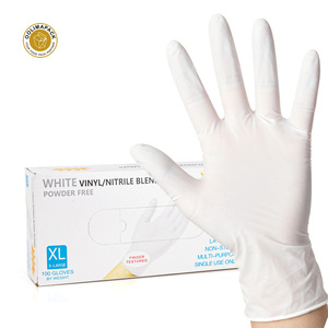 <span class=keywords><strong>Gants</strong></span> jetables en nitrile bleu OOLIMAPACK, sans latex, imperméables, épaisseur moyenne, qualité alimentaire, pour la maison et la mécanique - Product Image 2