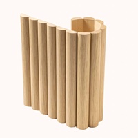 Panneau en bois tambour flexible, panneau mural en lattes de bois pliable, panneau tambour en MDF courbé pour la décoration de colonnes, de murs, d'armoires et de portes