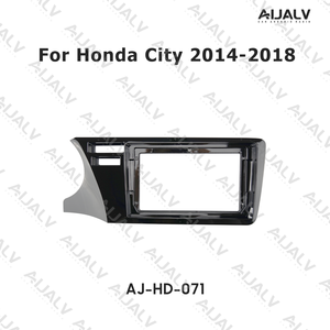 วัสดุพรีเมี่ยม แผงหน้าปัดวิทยุติดรถยนต์สำหรับฮอนด้า ซิตี้ 2014-2018 ขนาด 9 นิ้ว สีดำ UV รูแนวนอน<span class=keywords><strong>สอง</strong></span>รู - Product Image 3