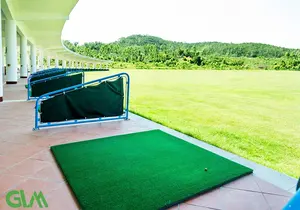 Size Customization Shock Absorbing Golf Hitting Mat With Elastic Fabric Materials For Golfing Training