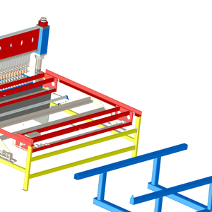 ماكينة لحام شبك حديد التسليح الهوائية الجديدة، ماكينة صنع أقفاص الطيور بالتروس والمحامل، وماكينة لحام شبك الدواجن والطيور. - Product Image 1