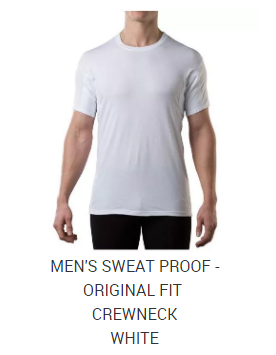 Men crew neck-White