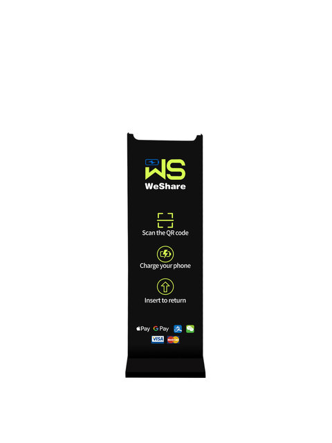 Multi-Payment Shared Power Bank Kiosk Stand USB/Type-C Outputs WeShare Commercial Holder Phone Charger Display Rack