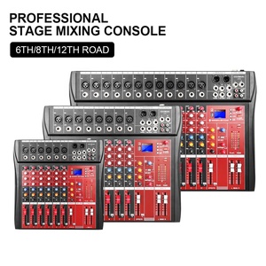 Professional USB Audio Console Mixer CT6 Sound System 6 Channels <strong>DJ</strong> Mixer <strong>Controller</strong> for Music for Sound Production - Product Image 3