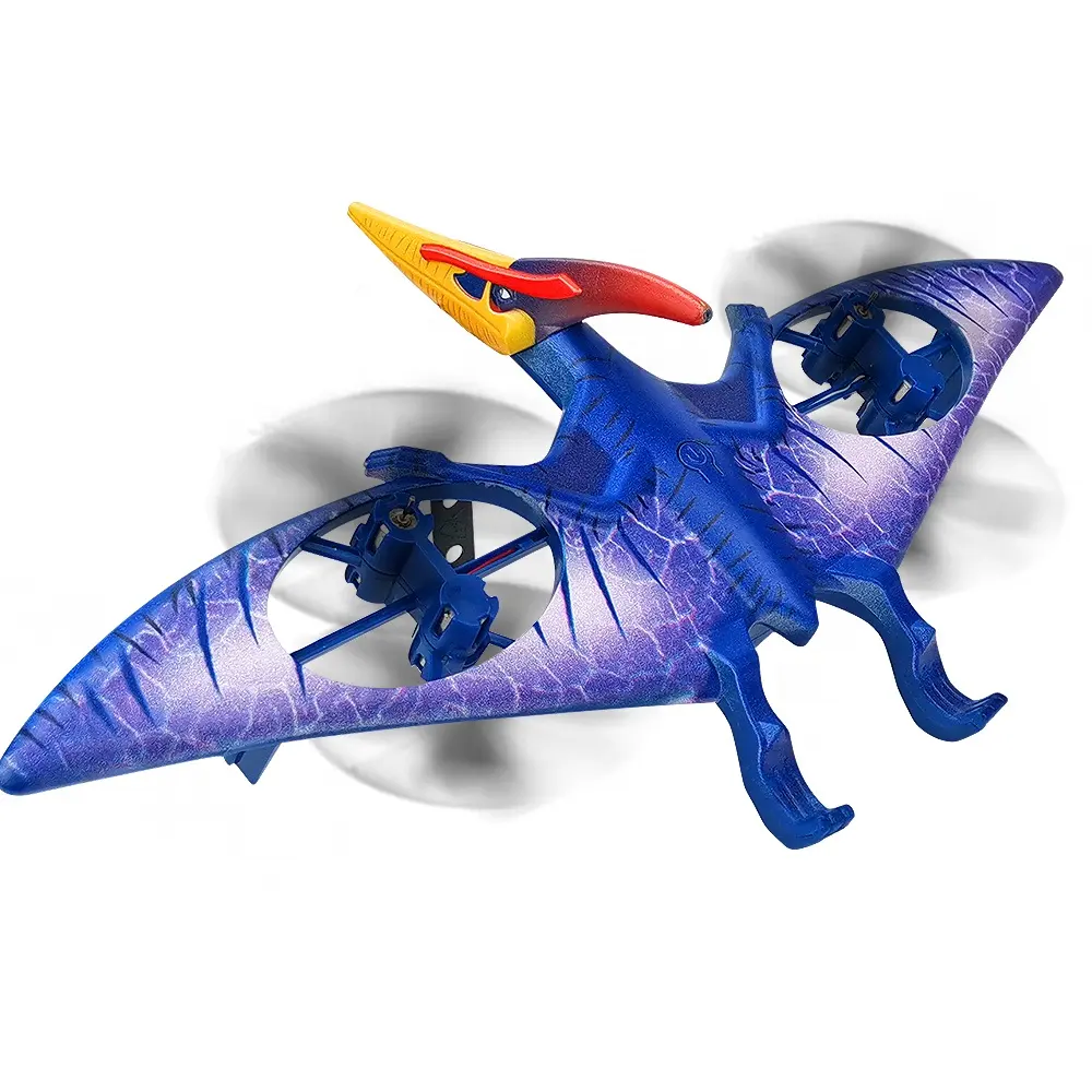 2.4G 원격 제어 디노 비행 pterosaur 장난감 포효 소리 비행 물고 공격 pterosaliar 어린이 좋아하는 장난감 선물
