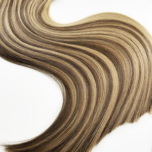 Usine directe Super Double dessiné <span class=keywords><strong>cheveux</strong></span> crus cuticule Remy <span class=keywords><strong>cheveux</strong></span> injectés ruban dans les extensions mélange personnalisé couleur Piano - Product Image 2