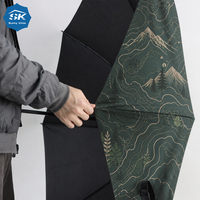 Parapluie de golf de haute qualité avec impression de contour de montagne, tige robuste pour l'aventure en plein air
