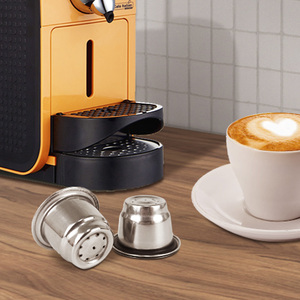 Capsules de café rechargeables en acier inoxydable, capsules réutilisables compatibles avec les dosettes de café, écologiques - Product Image 5