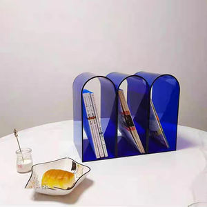 رف مجلات عصري لأثاث الفنادق والمكاتب، طاولة جانبية، رف كتب محمول من الأكريليك قابل للتثبيت على الحائط، صديق للبيئة مع ضمان لمدة 5 سنوات - Product Image 5