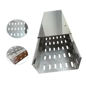 One-Stop Service Building Materials Fireproof Galvanized Channel Perforated Steel Cable Tray For Outdoor