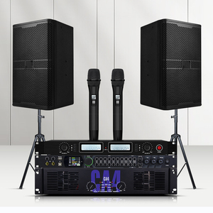 Système de Son Professionnel Complet pour KTV Karaoké DJ, Incluant Haut-Parleur, Amplificateur, Microphone <span class=keywords><strong>Sans</strong></span> <span class=keywords><strong>Fil</strong></span> et Processeur - Product Image 1