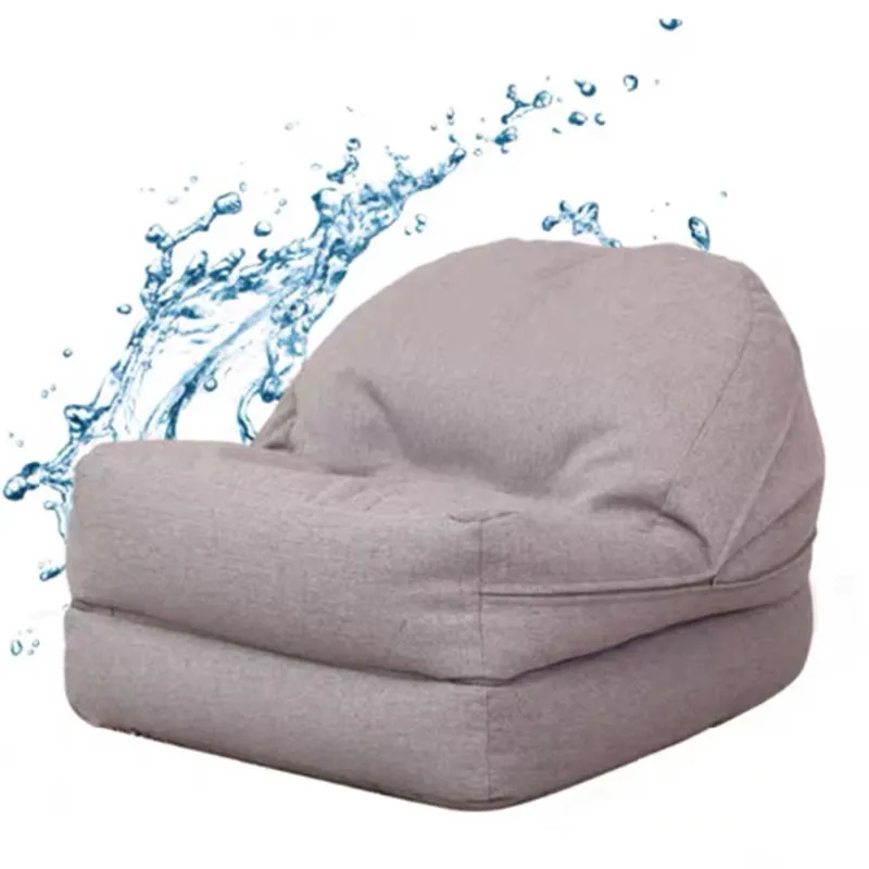 Cover thôi!! Hiện đại gấp ghế Bìa túi Đậu Sofa giường đồ nội thất nhà sang trọng bọc phòng ngủ lười biếng ghế túi Đậu ghế sofa