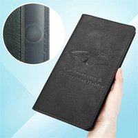 Porte-carte d'immatriculation de voiture, boîte de rangement pour permis de conduire, compartiment pour le portefeuille du propriétaire de la voiture, housse de protection