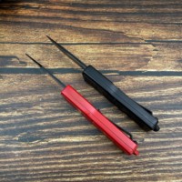 Couteau pliant personnalisé en usine, manche en alliage de zinc, couteau de survie de poche EDC pour l'extérieur, couteau d'autodéfense, support OEM ODM