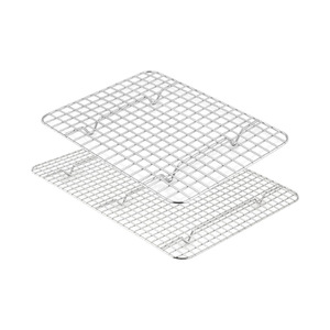 Full Size Stainless Steel BBQ Rack <strong>Grill</strong> Bread Baking <strong>Tray</strong> Display Rack Heat Resistant <strong>Oven</strong> Rack Wire Mesh <strong>Tray</strong> with Feet - Product Image 1