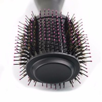 Sèche-cheveux professionnel 1000W Brosse 2 en 1 Lisseur à cheveux Bigoudi Peigne Sèche-cheveux électrique avec peigne Brosse à cheveux Rouleau Styler