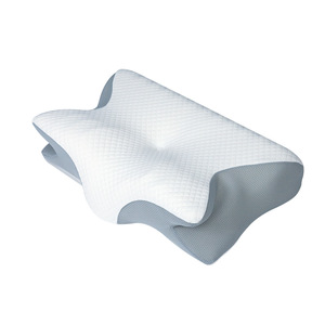 Oreiller cervical ergonomique en mousse à mémoire de forme pour le soutien du cou et le soulagement des douleurs aux épaules, oreiller orthopédique de lit - Product Image 1