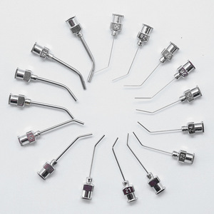 1 polegada 45 ° curvo dispensação montagem agulha, laboratório perfume coleta agulha, dispensando consumível seringa agulha - Product Image 1