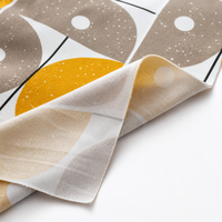 Tissu extensible en maille de soie de lait respirant à imprimé géométrique, en polyester et élasthanne, pour housses de chaise et de canapé personnalisables