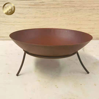 Brasero d'extérieur en acier Corten, résistant à la rouille, portable et autoportant, pour jardin, cour et terrasse