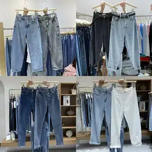 Venta al por mayor de moda de encargo de las mujeres Skinny Crazy Curvy Jeans Stretch tela de mezclilla elástica de cintura alta Slim Mujer Lápiz Jeans