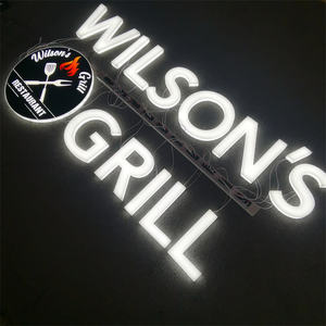 ขายร้อน3D แบรนด์โลโก้ที่กำหนดเองนำแสงป้ายอิเล็กทรอนิกส์เต็มรูปแบบอะคริลิแสงร้านป้าย - Product Image 5