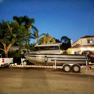 Yacht de plaisance de luxe <span class=keywords><strong>Sea</strong></span> King Professional 7,5 m, bateau de pêche en aluminium, bateau de croisière en cabine, bateau de <span class=keywords><strong>patrouille</strong></span> sportif hors-bord à vendre - Product Image 1