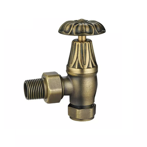 Ensemble <span class=keywords><strong>de</strong></span> robinets <span class=keywords><strong>de</strong></span> <span class=keywords><strong>radiateur</strong></span> en <span class=keywords><strong>fonte</strong></span> <span class=keywords><strong>de</strong></span> laiton à réglage manuel à l'ancienne - Product Image 5