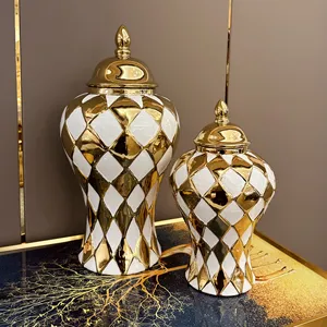 Tasarım toptan dekorasyon evlilik Centerpiece porselen dekoratif seramik vazo Centerpieces için