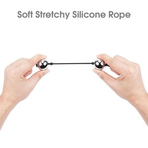 Fünf Perlen Analkugeln Silikon Zugring Metall Analplug BDSM <span class=keywords><strong>Kegel</strong></span> Straffungsübung Ben Wa für Frauen und Männer - Product Image 2