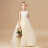 Robe de princesse de luxe pour filles, robe de demoiselle d'honneur en tulle, vêtements de performance pour enfants, tenue haut de gamme pour événements et fêtes