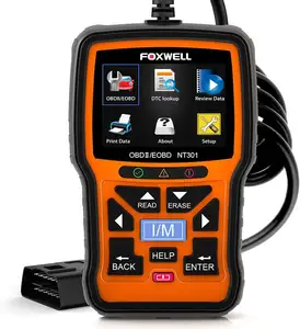 NT301 OBD2 스캐너 라이브 데이터 전문 정비사 OBDII 진단 코드 판독기 체크 엔진 라이트 obd 스캐너 용 도구