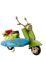 Mini patinete de Metal hecho a mano, modelo de motocicleta antigua, estilo moderno, decoración de Navidad para el hogar y la Oficina, impresión Digital, regalos al por mayor