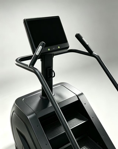 Máquina Eléctrica para Subir Escaleras, Construcción Metálica, Ajustable, Uso Comercial, Equipo de Ejercicio para Todo el Cuerpo, Escaladora Negra - Product Image 5